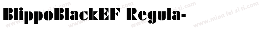 BlippoBlackEF Regula字体转换